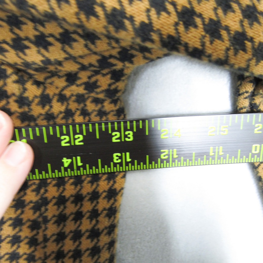 Old Navy Womens 2X Plus Houndstooth Blazer Jacket Brown Black Open Front Knit - Picture 6 of 10